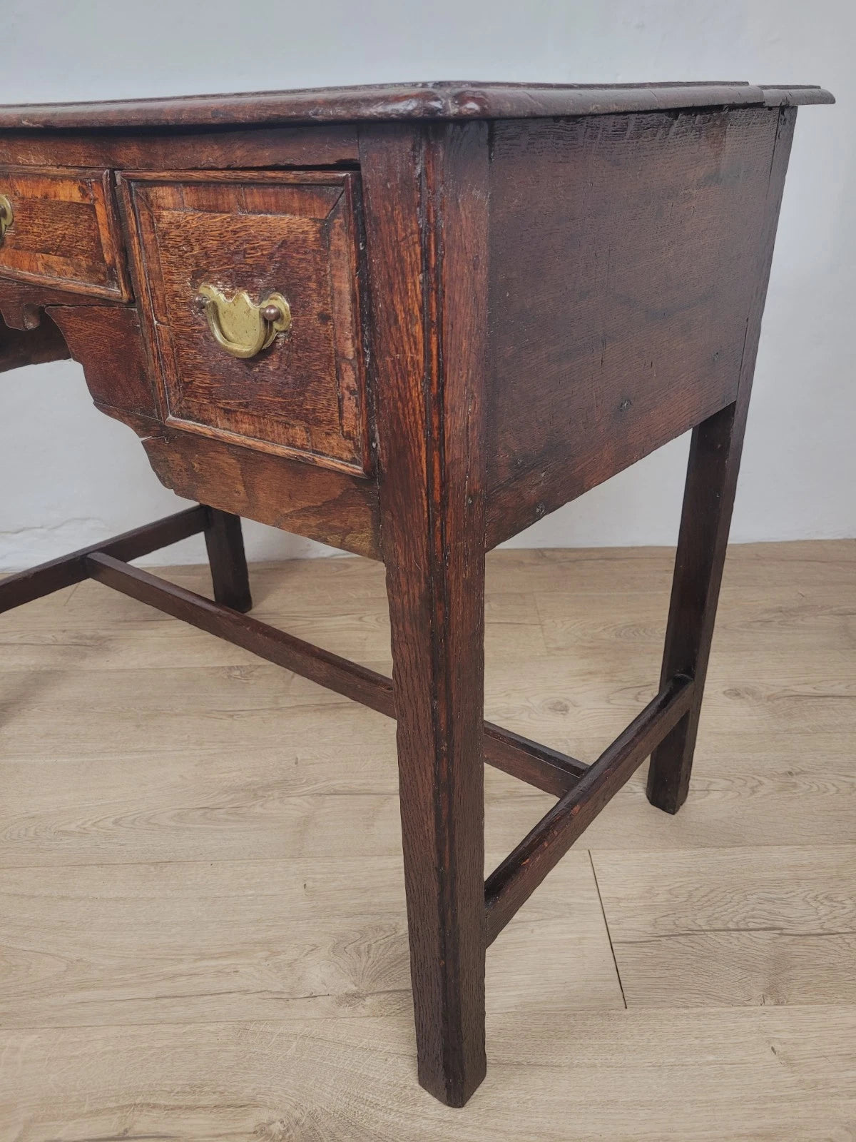 Georgian Side Table Lowboy Desk English Oak 18thC Antique Delivery Available