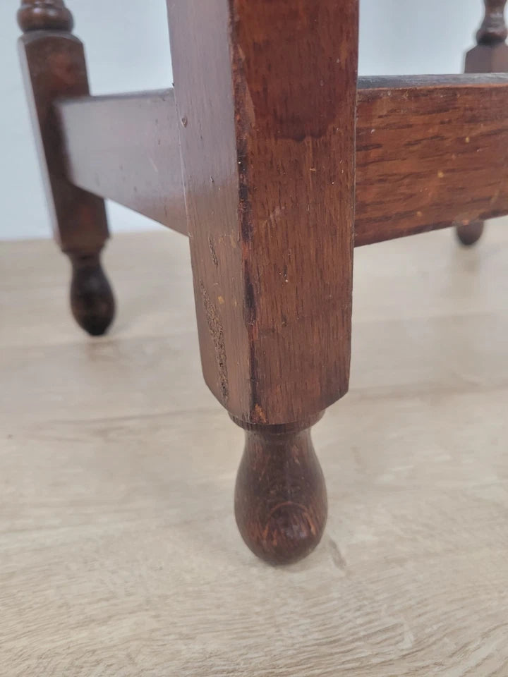 Barley Twist Occasional Table Oak Figured Country English Postage Available