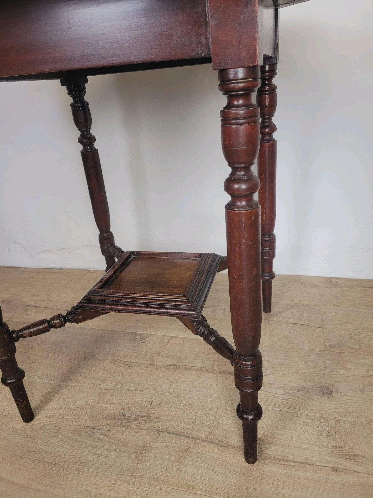 Edwardian Octagonal Table Occasional Shelf Mahogany Postage Available