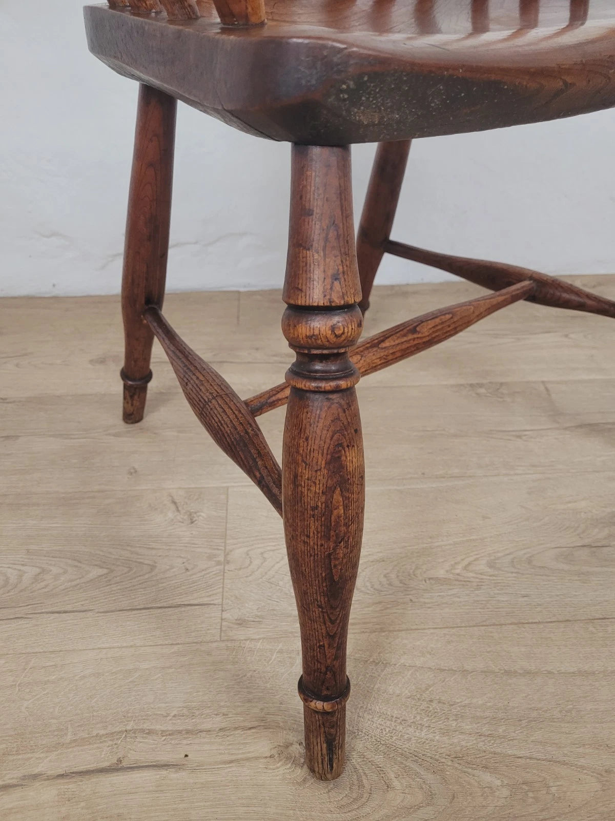 Windsor Armchair Low Back Ash & Elm Country 19thC Farmhouse Postage Available