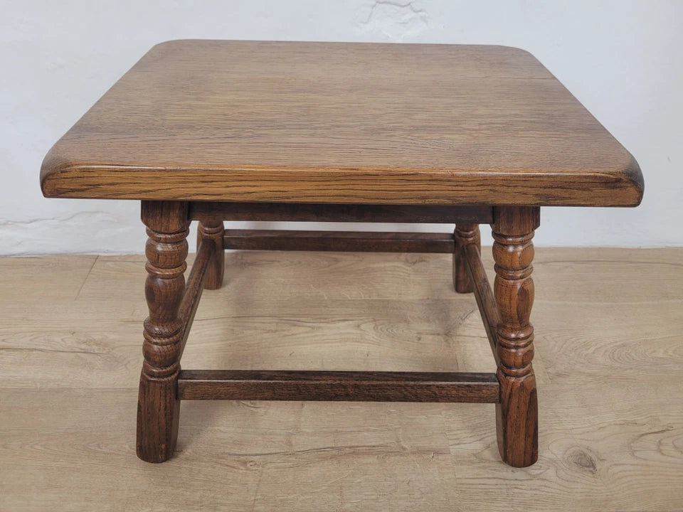 Oak Occasional Side Table Vintage Rectangular Country Postage Available