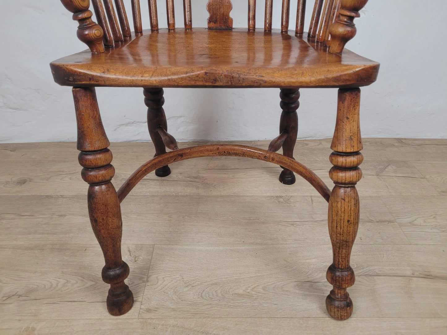 Victorian Windsor Armchair HoopBack Crinoline Stretcher 19thC Delivery Available