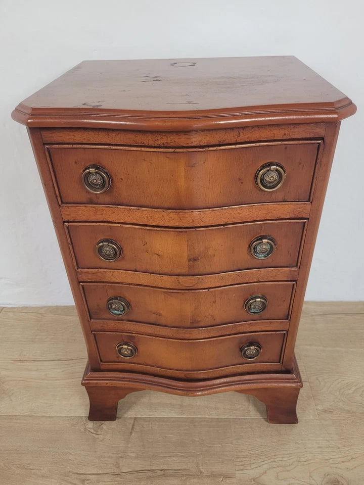 Walnut Chest of Drawers Serpentine Drawers Vintage Postage Available