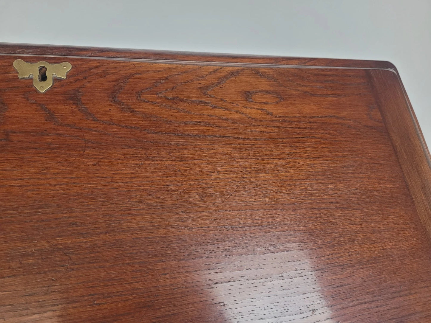 Oak Writing Bureau Desk Bevan Funnell Antique Style Handles Delivery Available