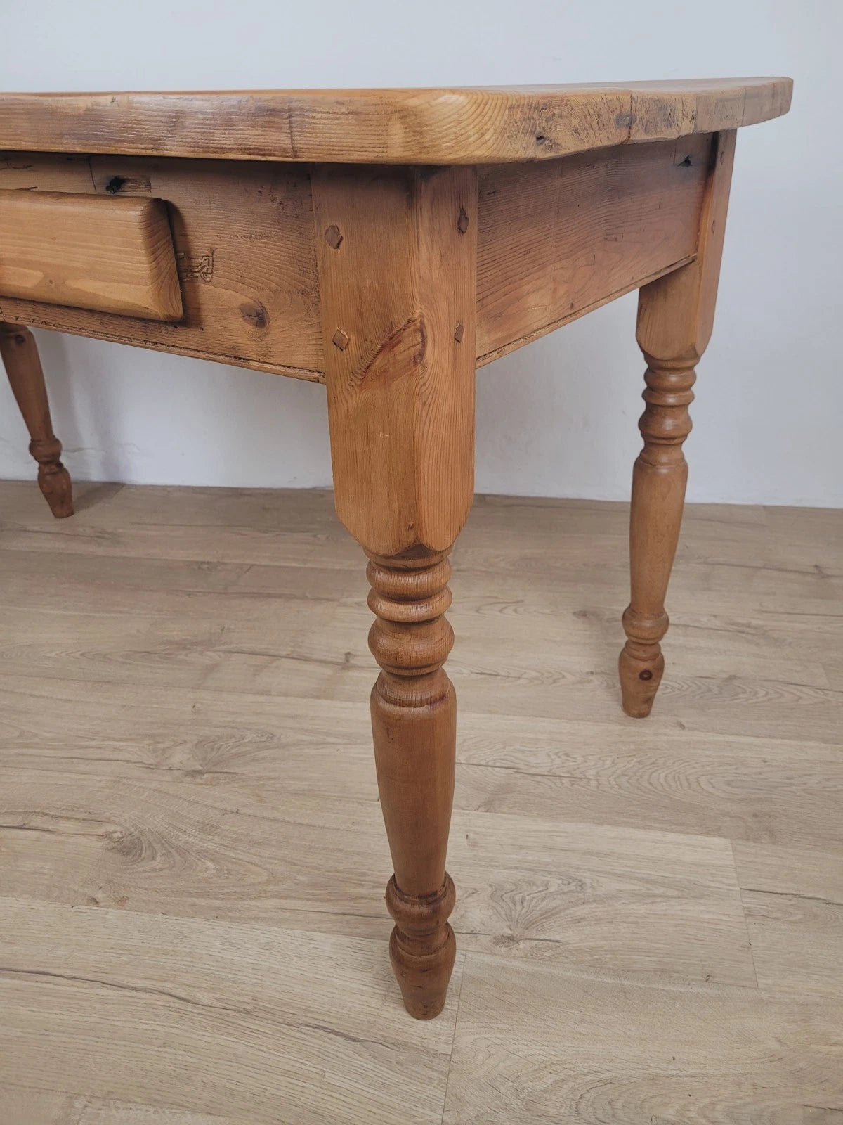 Victorian Kitchen Table Pine Porcelain Farmhouse Rustic 19thC Delivery Available