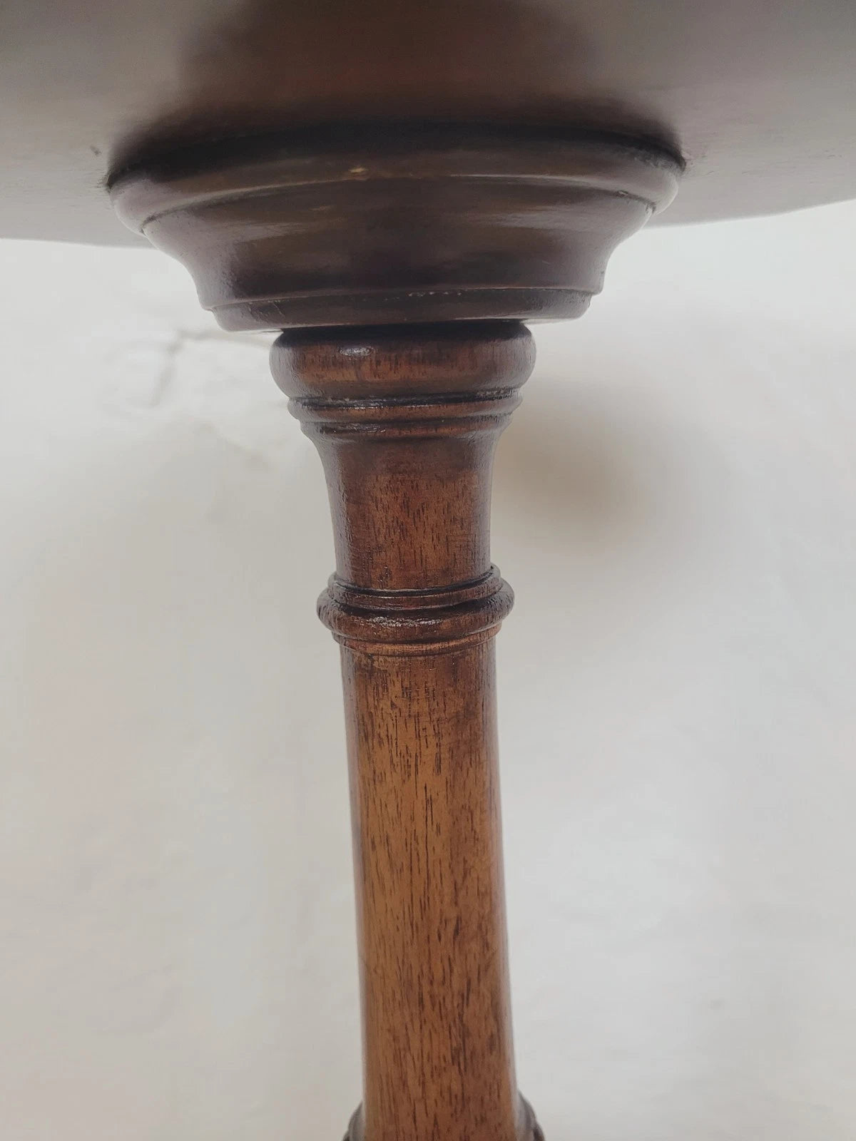 Tripod Wine Table English Scalloped Edge Antique Style 1960s Postage Available
