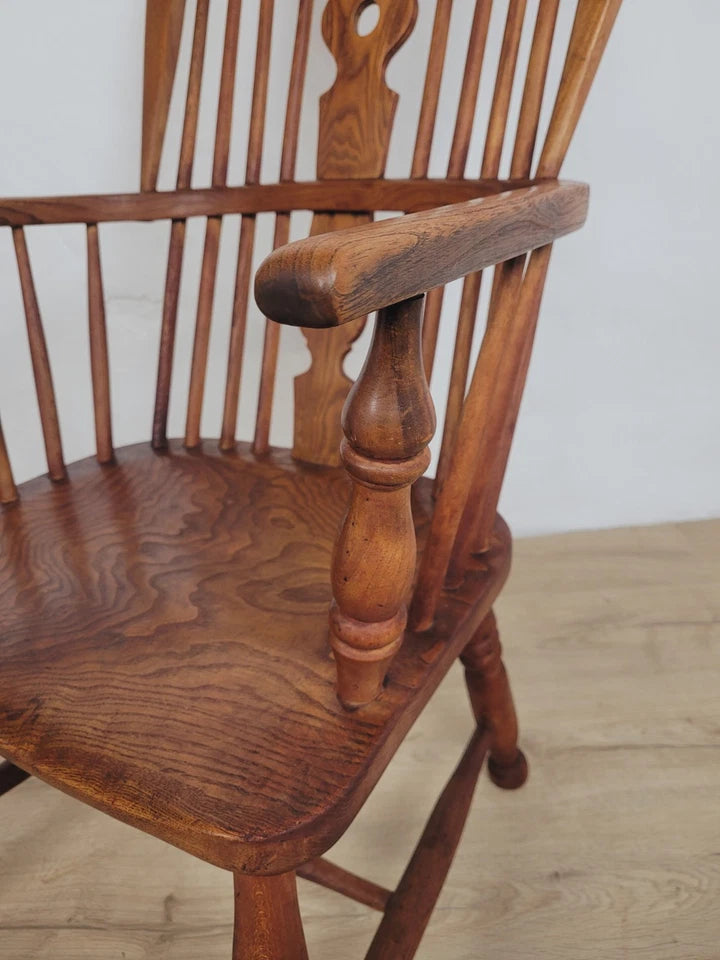Windsor Armchair Victorian Yorkshire Ash & Elm HighBack 19thC Delivery Available