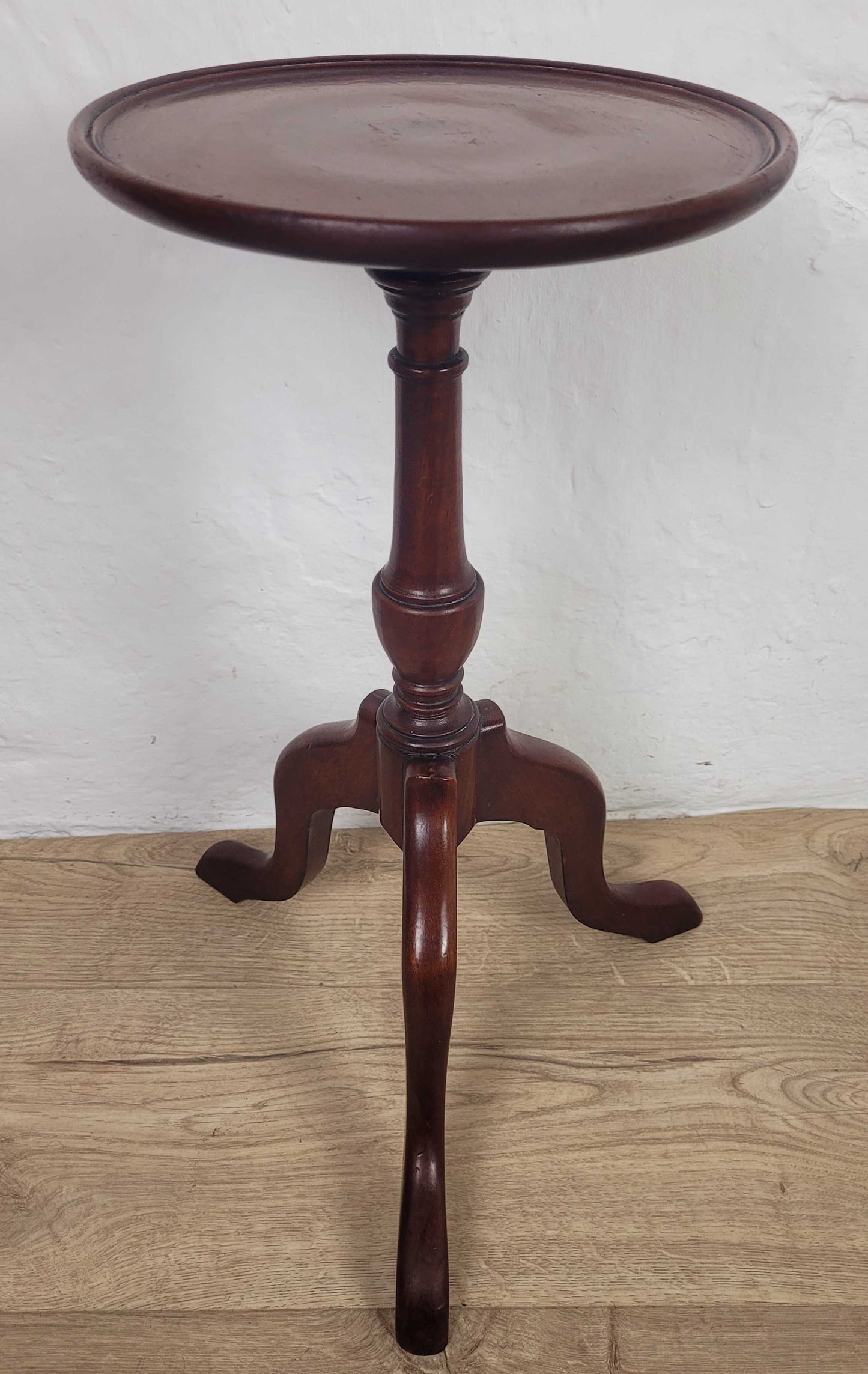 Vintage Tripod Wine Table Mahogany Mid 20th Century English Postage Available