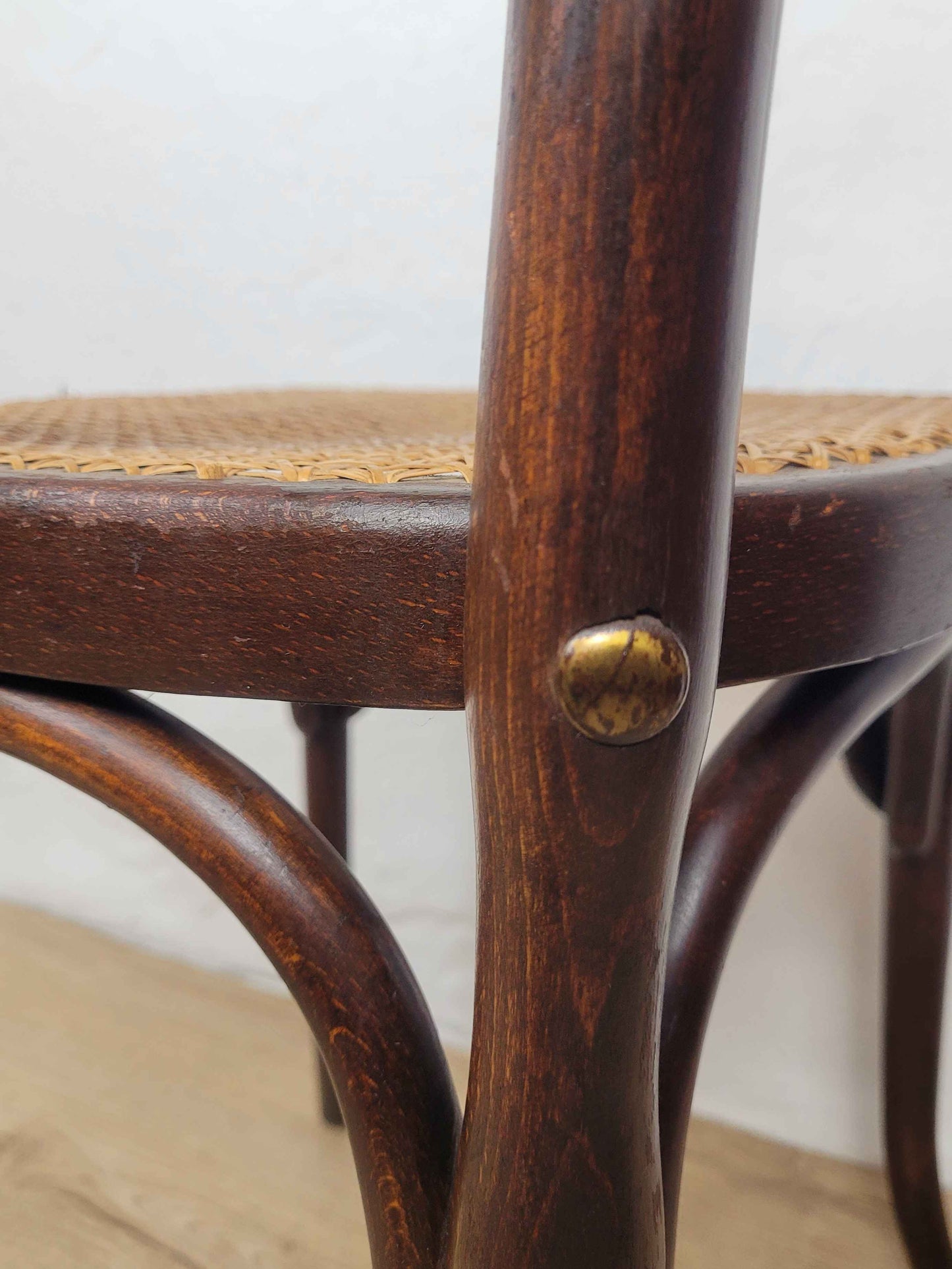 J&J Kohn Bentwood Chair Bistro Cane 20th Century Original ostage Available