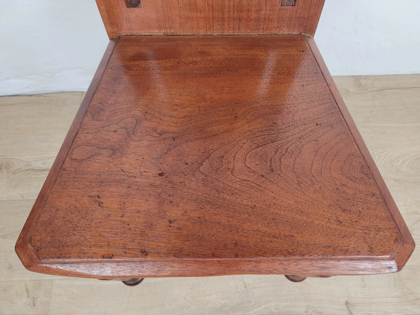 Victorian Hall Chair Chapel Carved 19thC Antique English Postage Available