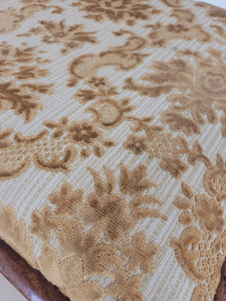 Victorian Dining Chairs Set 4 Carved Floral Upholstery 19thC Postage Available