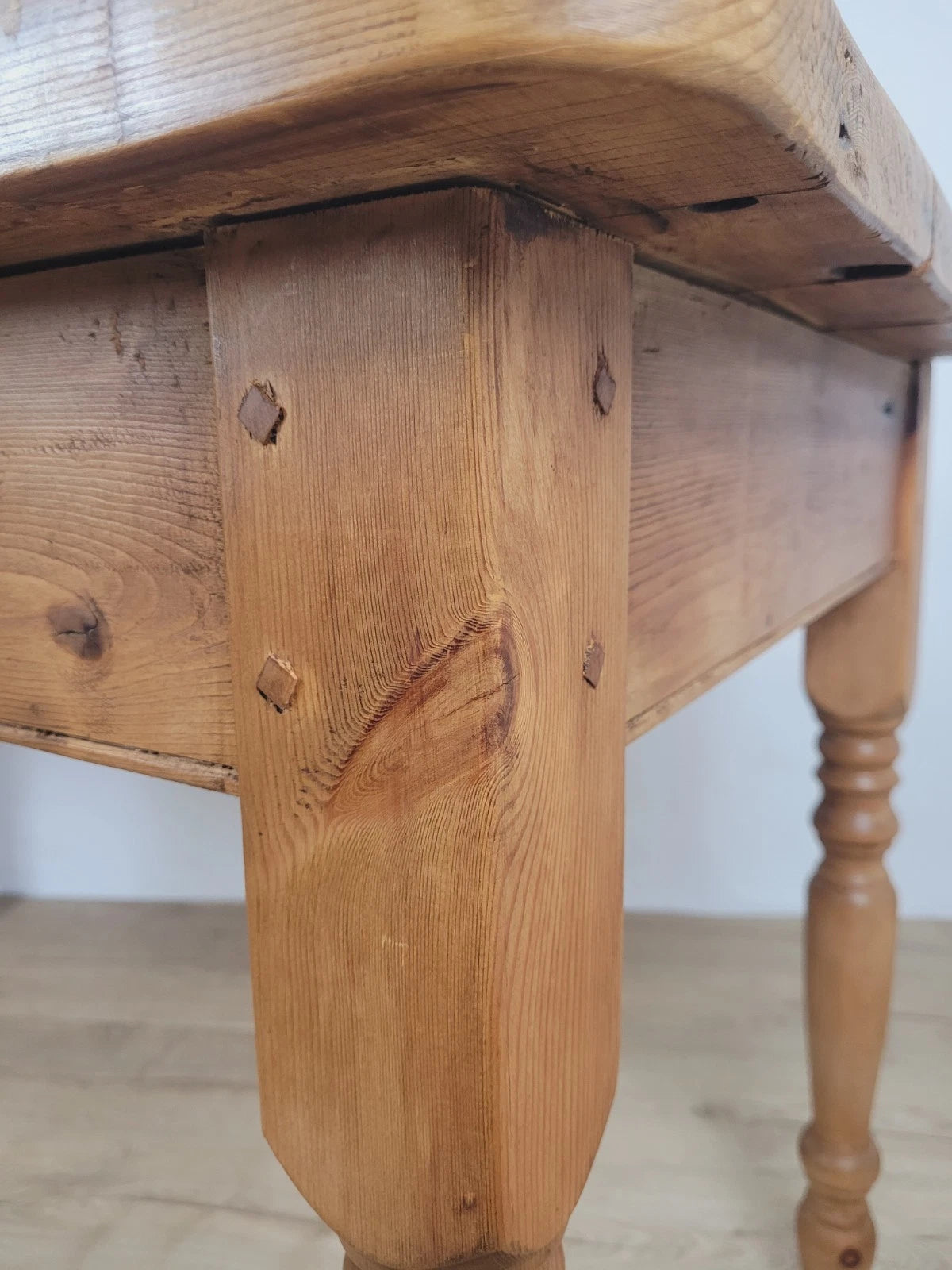 Victorian Kitchen Table Pine Porcelain Farmhouse Rustic 19thC Delivery Available