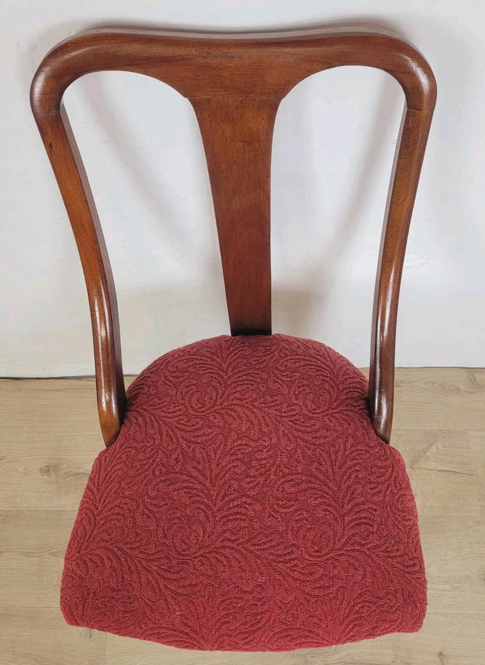Vintage Dining Chairs Set Of 4 1950s Queen Anne Legs High Back Postage Available