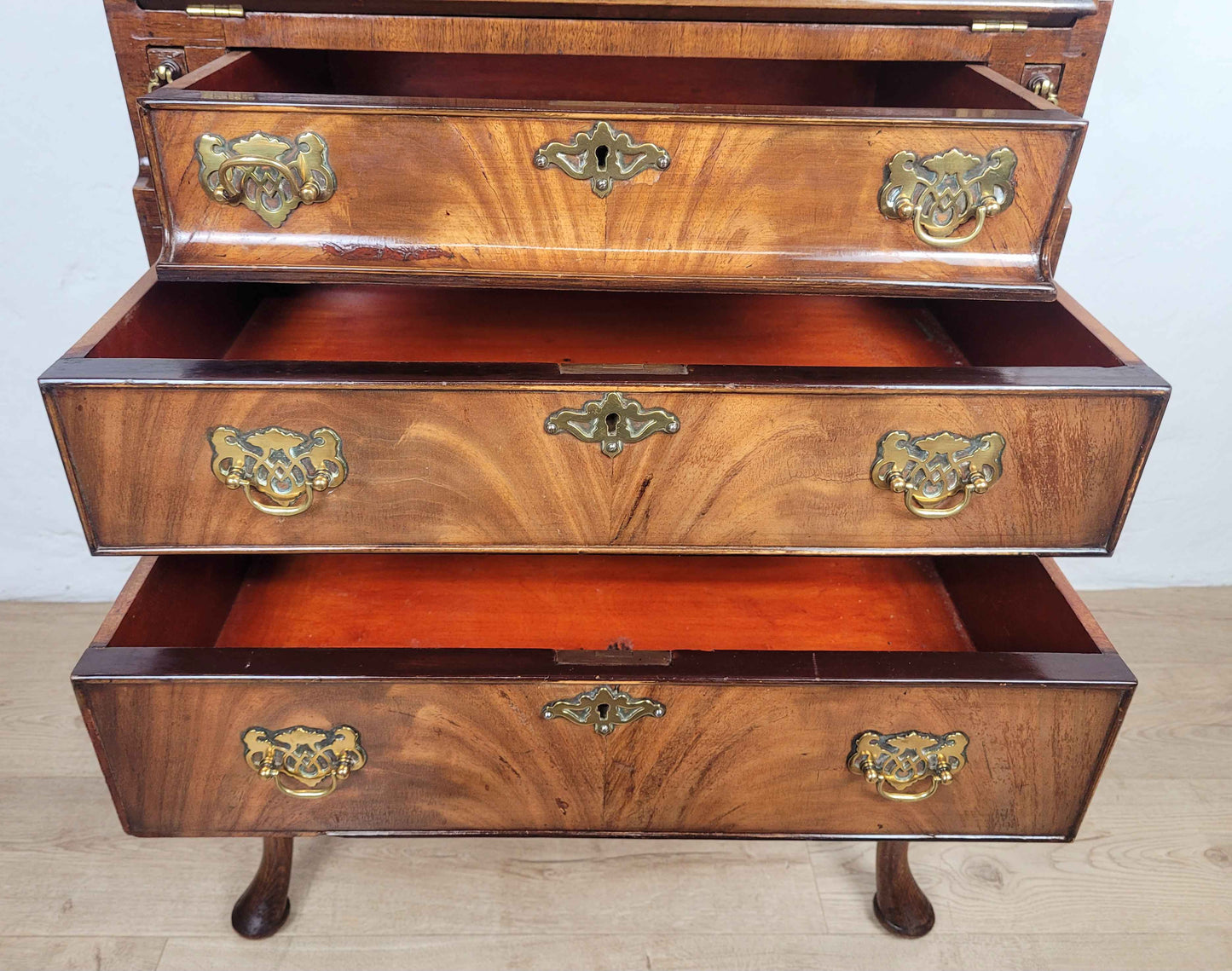 Ladies Writing Bureau Desk 1950s Lock & Key Drop Handles Delivery Available