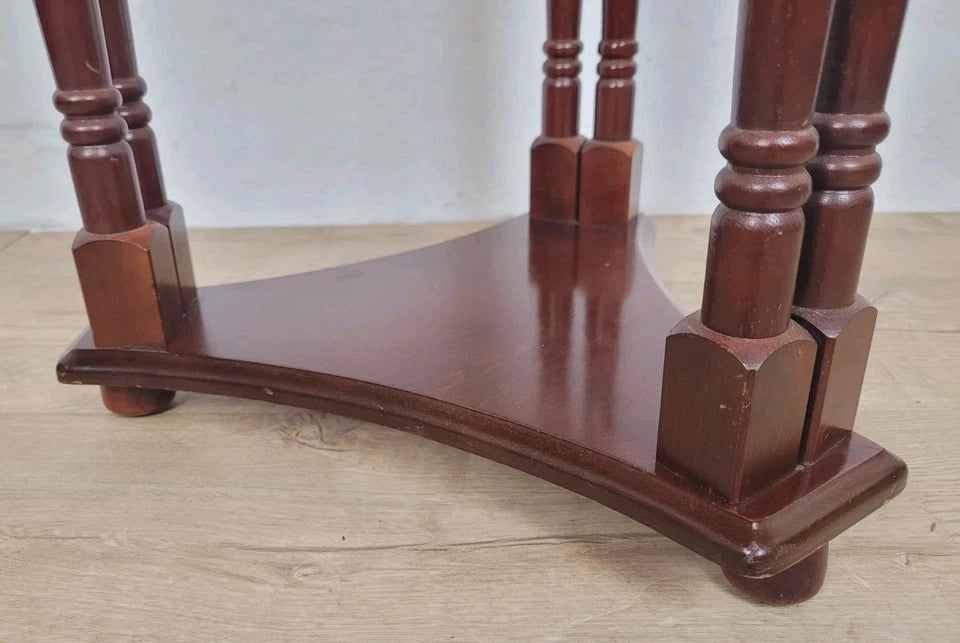 Vintage Occasional Table Circular Regency Style Drawer Postage Available