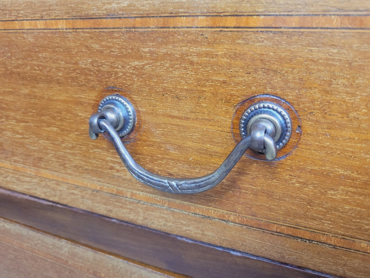 Edwardian Writing Bureau Desk Key & Lock Inlaid Antique 1910 Delivery Available