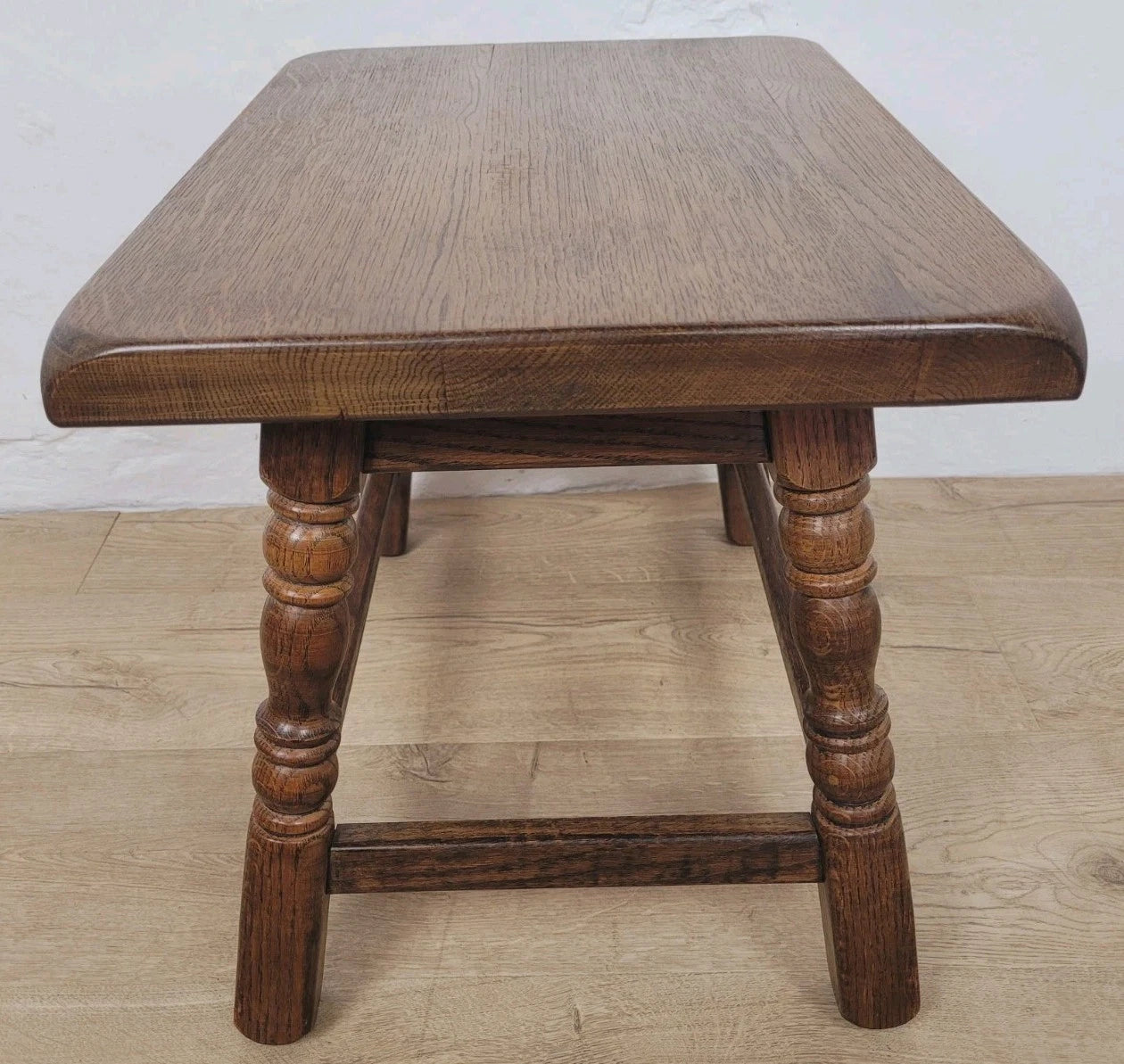 Oak Occasional Side Table Vintage Rectangular Country Postage Available