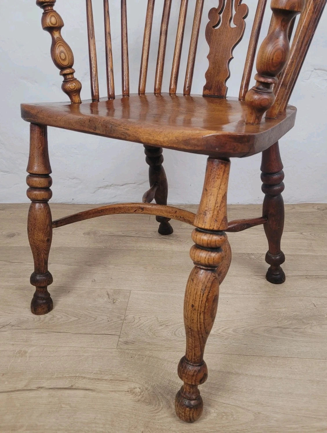 Victorian Windsor Armchair HoopBack Crinoline Stretcher 19thC Delivery Available