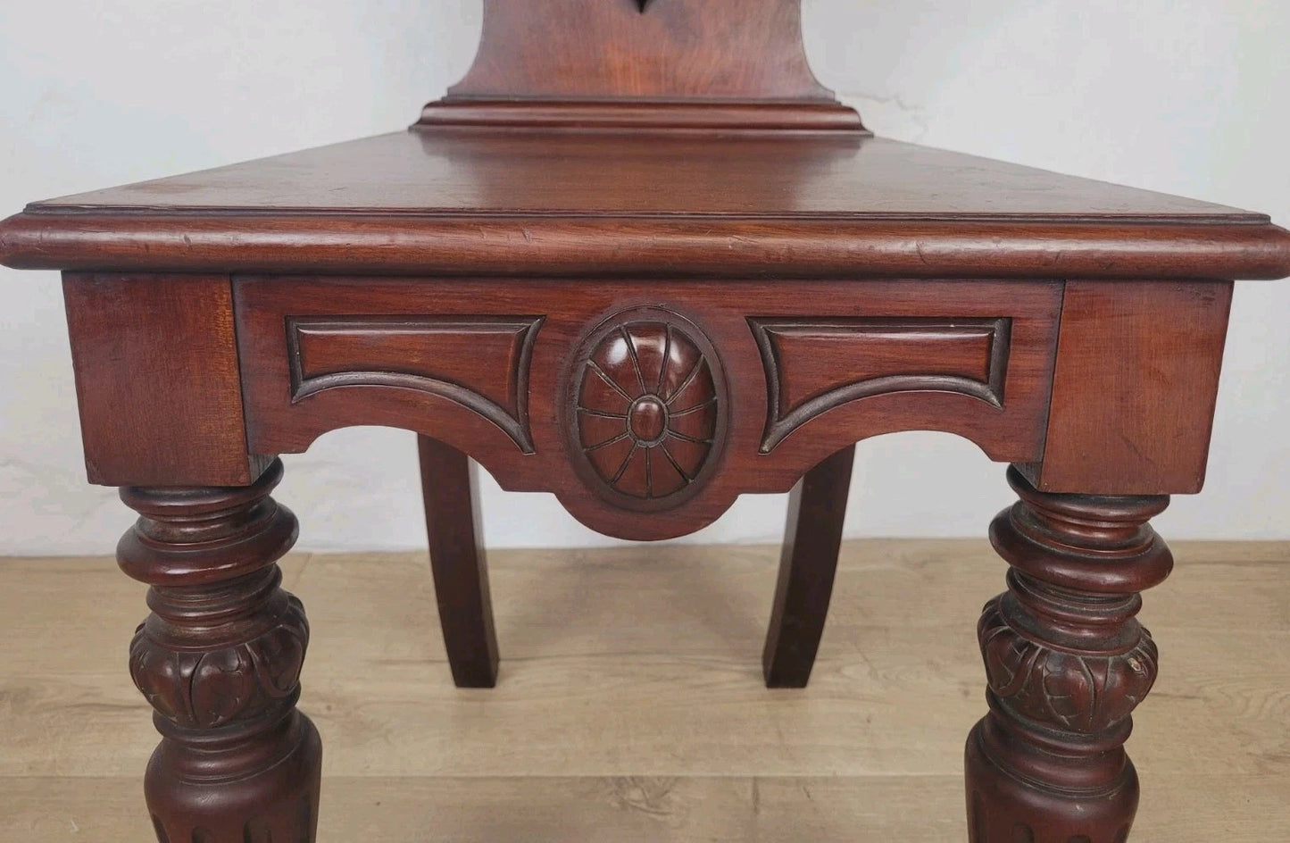 Victorian Hall Chair 19th Century Carved Mahogany Postage Available