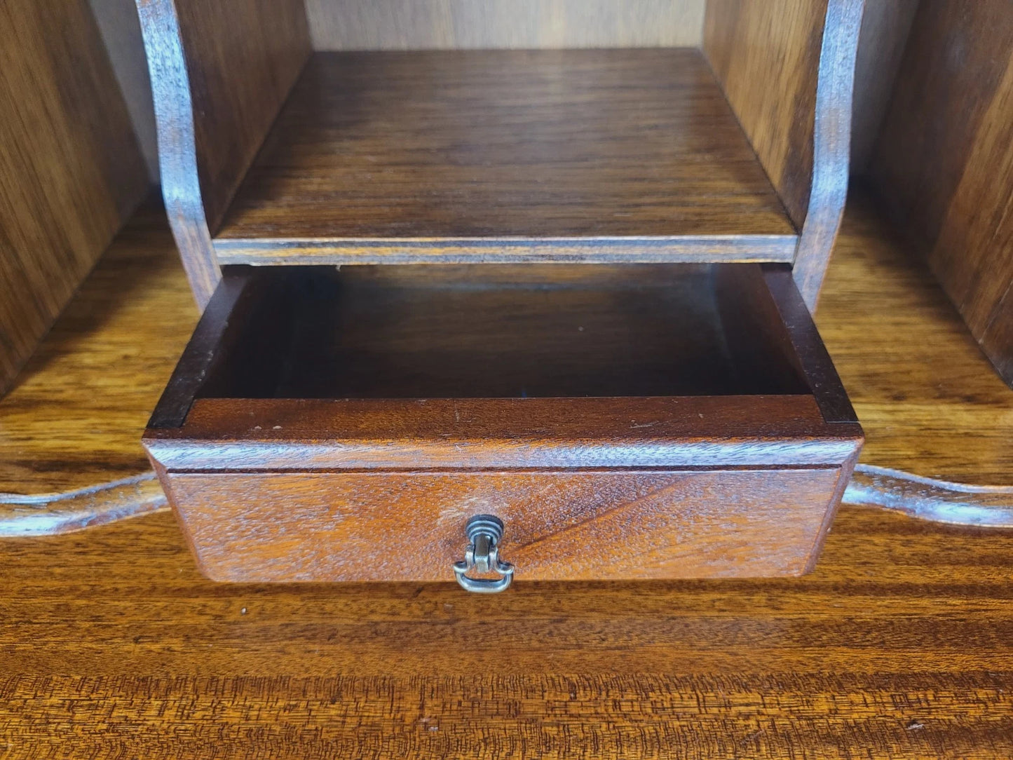 Vintage Writing Desk Bureau Ladies Queen Anne 1940 Lock & Key Delivery Available