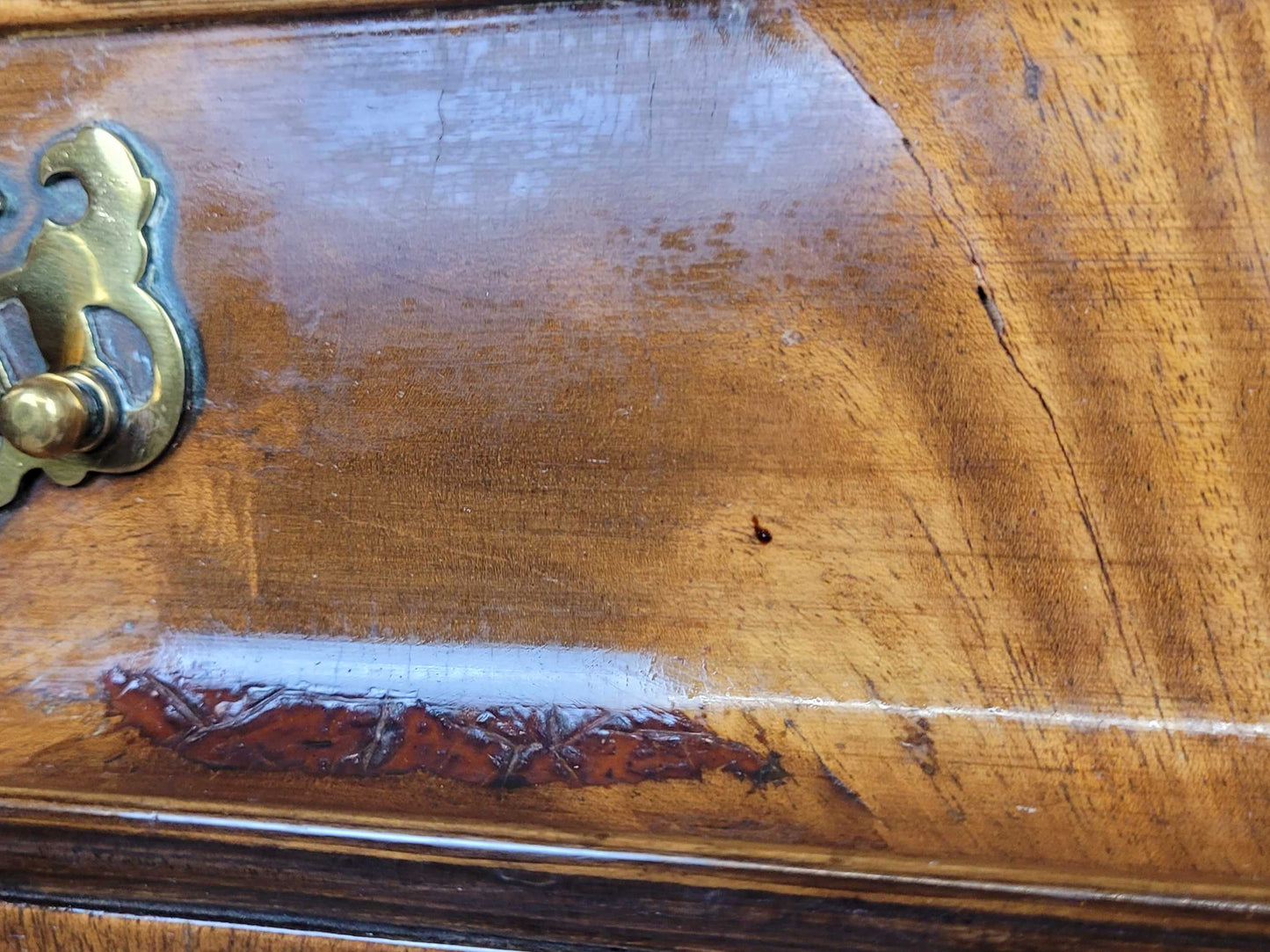 Ladies Writing Bureau Desk 1950s Lock & Key Drop Handles Delivery Available