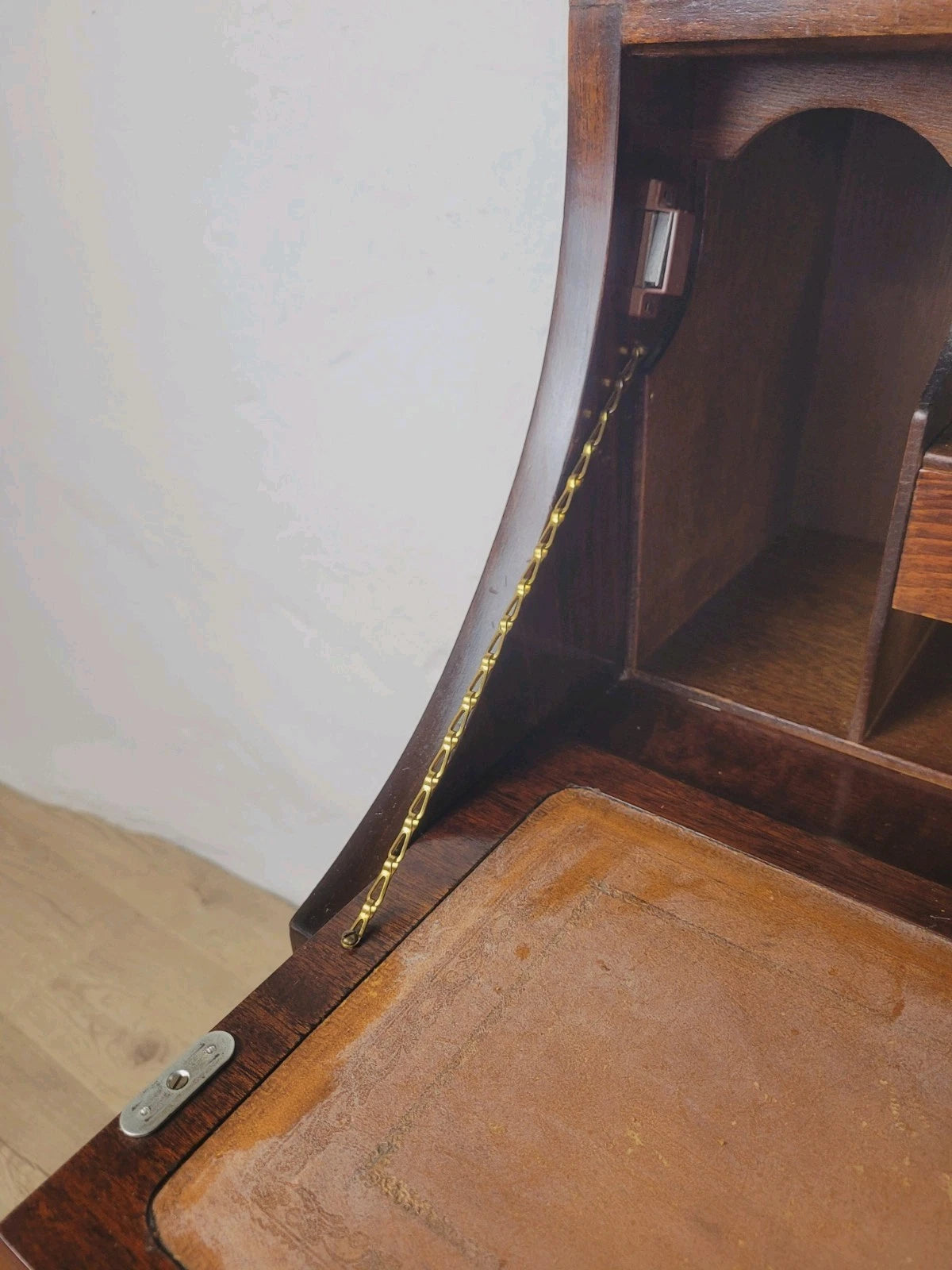 Vintage Ladies Writing Desk Pigeon Holes Storage Handles Delivery Available