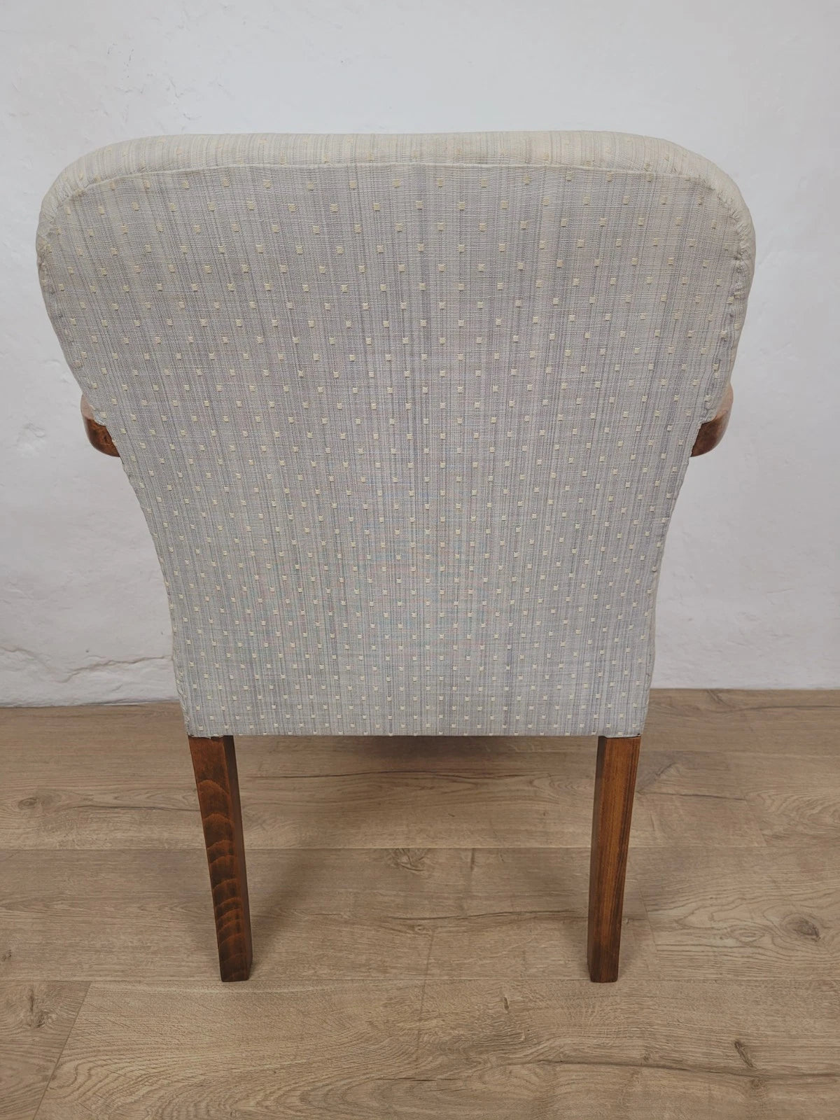 Walnut Armchair Vintage 1940s Duck Egg Blue Cabriole Legs Postage Available