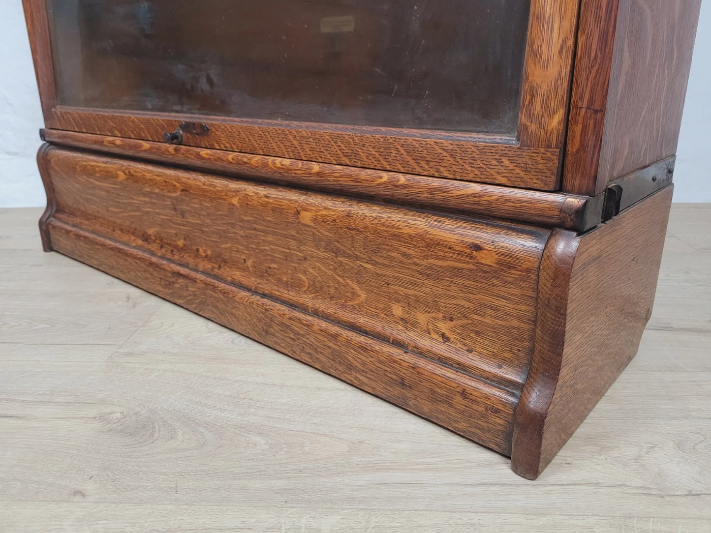 Globe Wernicke Bookcase Stackable Glass Doors Oak Antique Delivery Available
