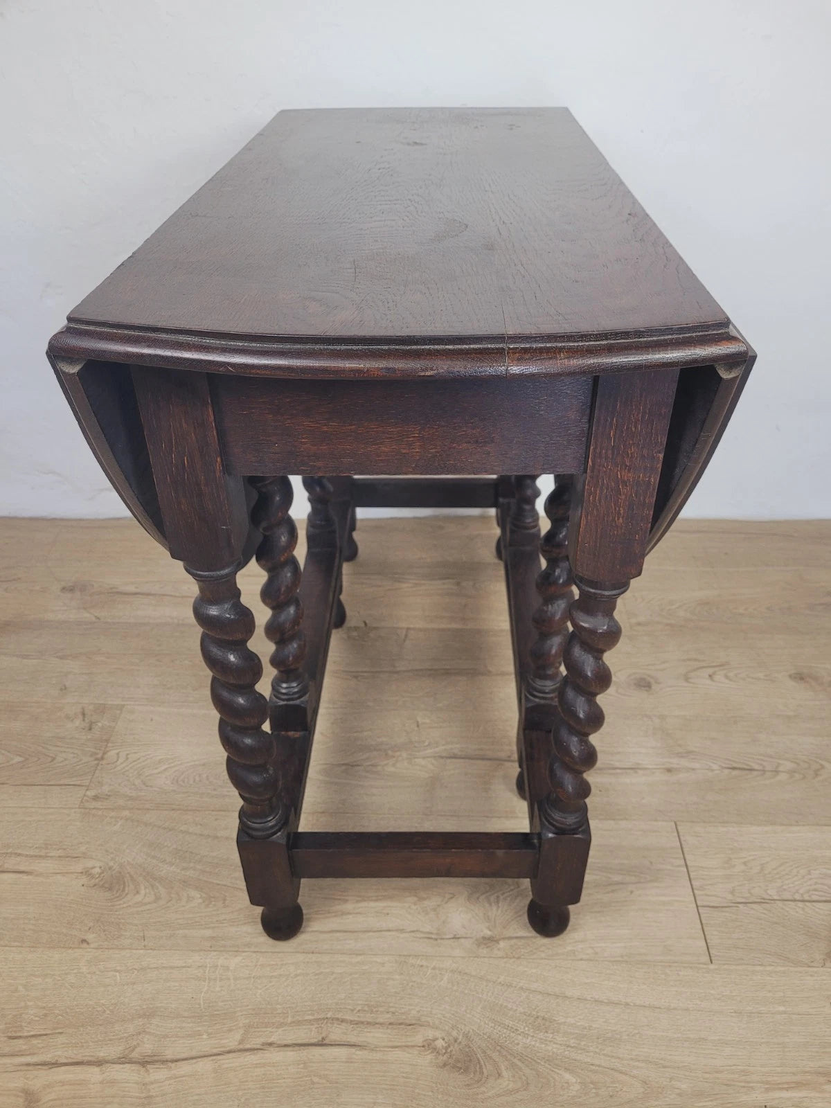 Vintage Drop Leaf Table Gateleg Barley Twist Oak 1930's Delivery Available