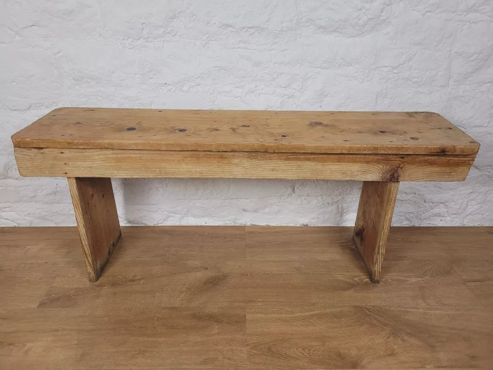Victorian Side Table Bench Kitchen Pine Farmhouse Antique Delivery Available