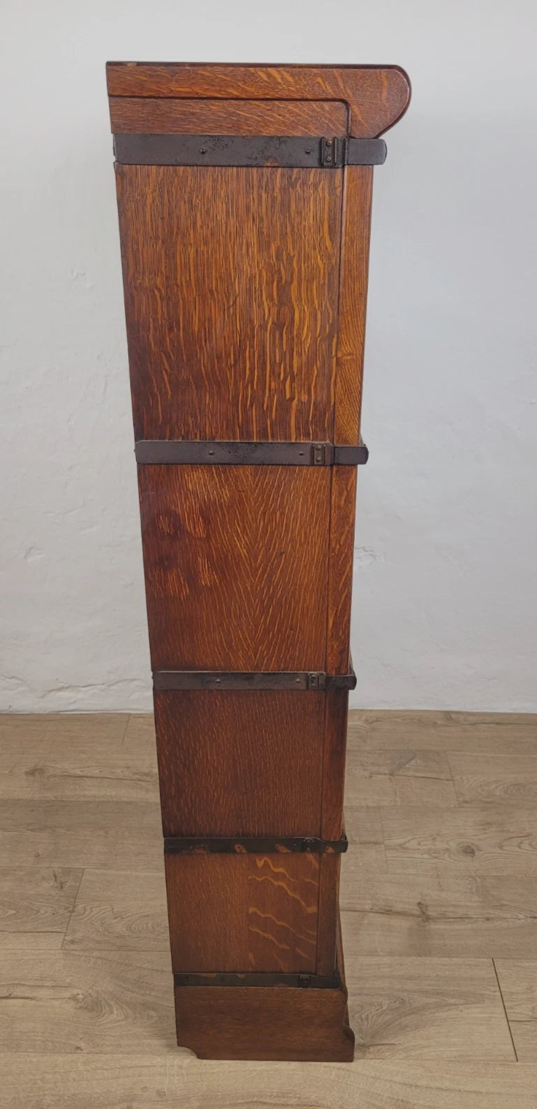 Globe Wernicke Bookcase Stackable Glass Doors Oak Antique Delivery Available