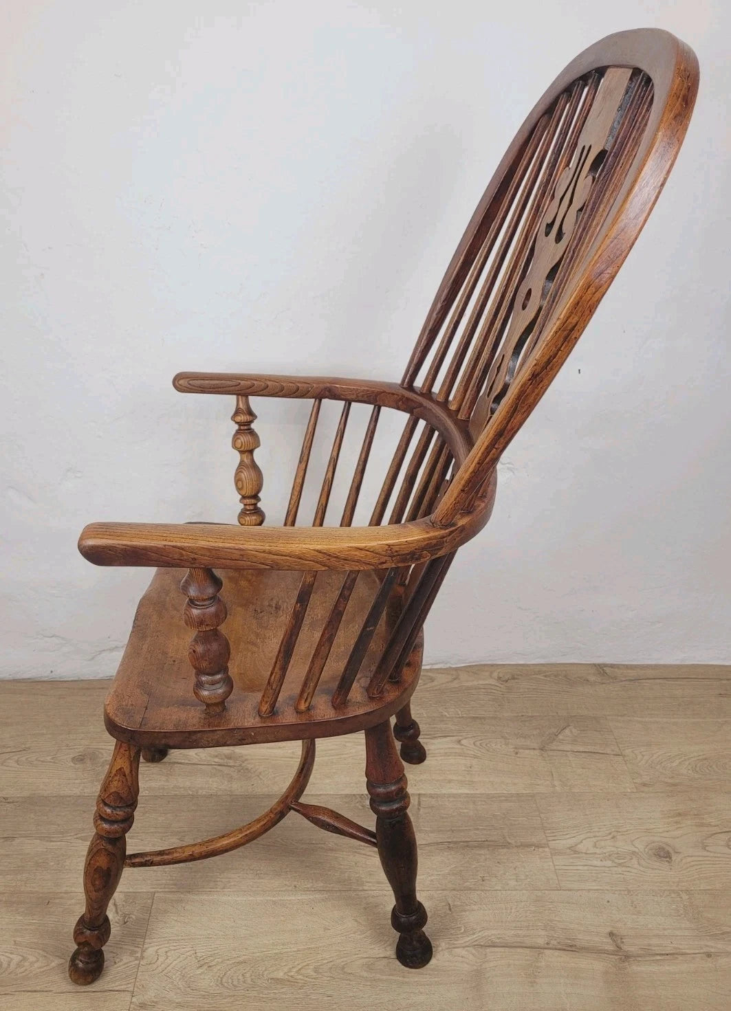 Victorian Windsor Armchair HoopBack Crinoline Stretcher 19thC Delivery Available