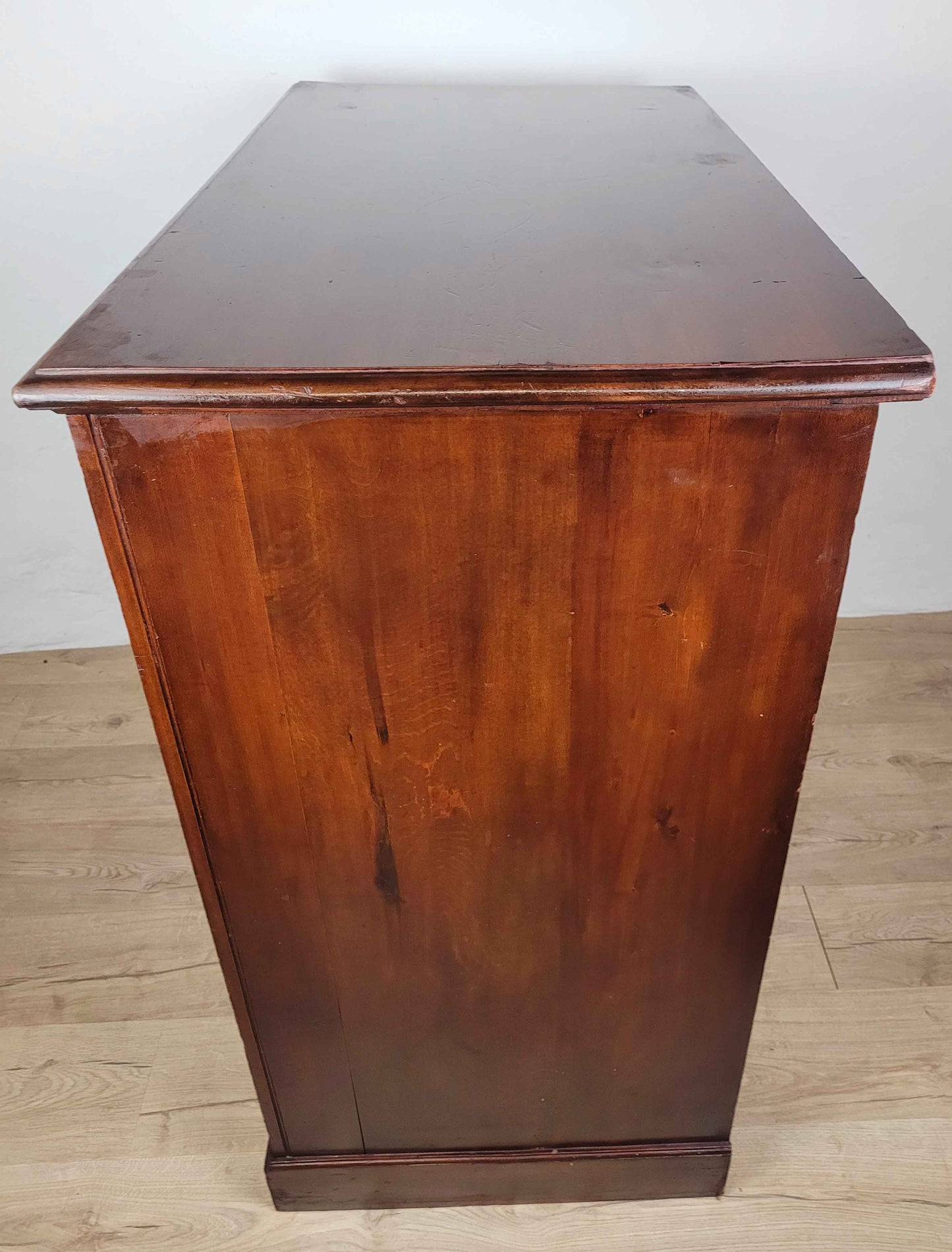 Victorian Chest of Drawers 2 Over 3 19thC Bun Handles Delivery Available