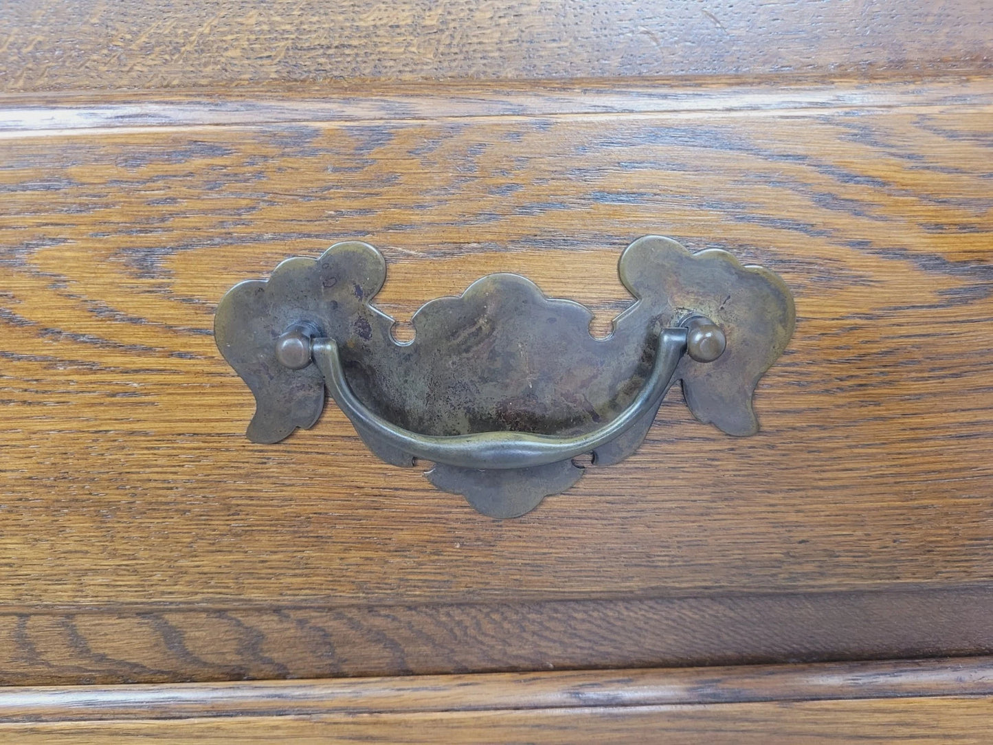 Oak Writing Bureau Desk Vintage Leather Mid Century Carved Delivery Available