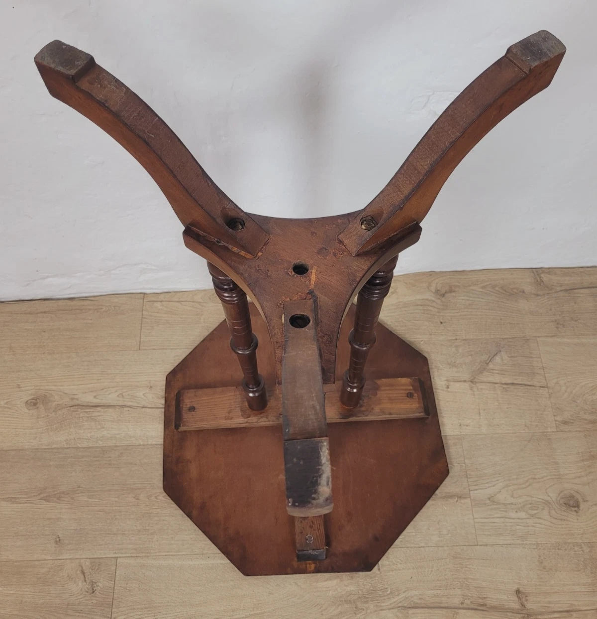 Victorian Octagonal Occasional Table Tripod English Mahogany Postage Available