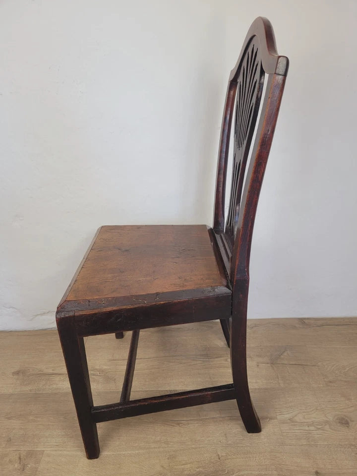 Country Side Chair Pierced Back Victorian 19th Century Antique Postage Available