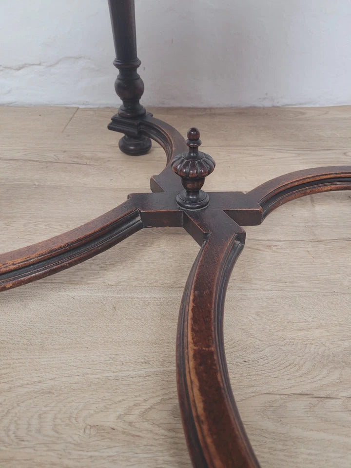 Walnut Hall Chair Carved High Back 17thC Style Vintage Delivery Available