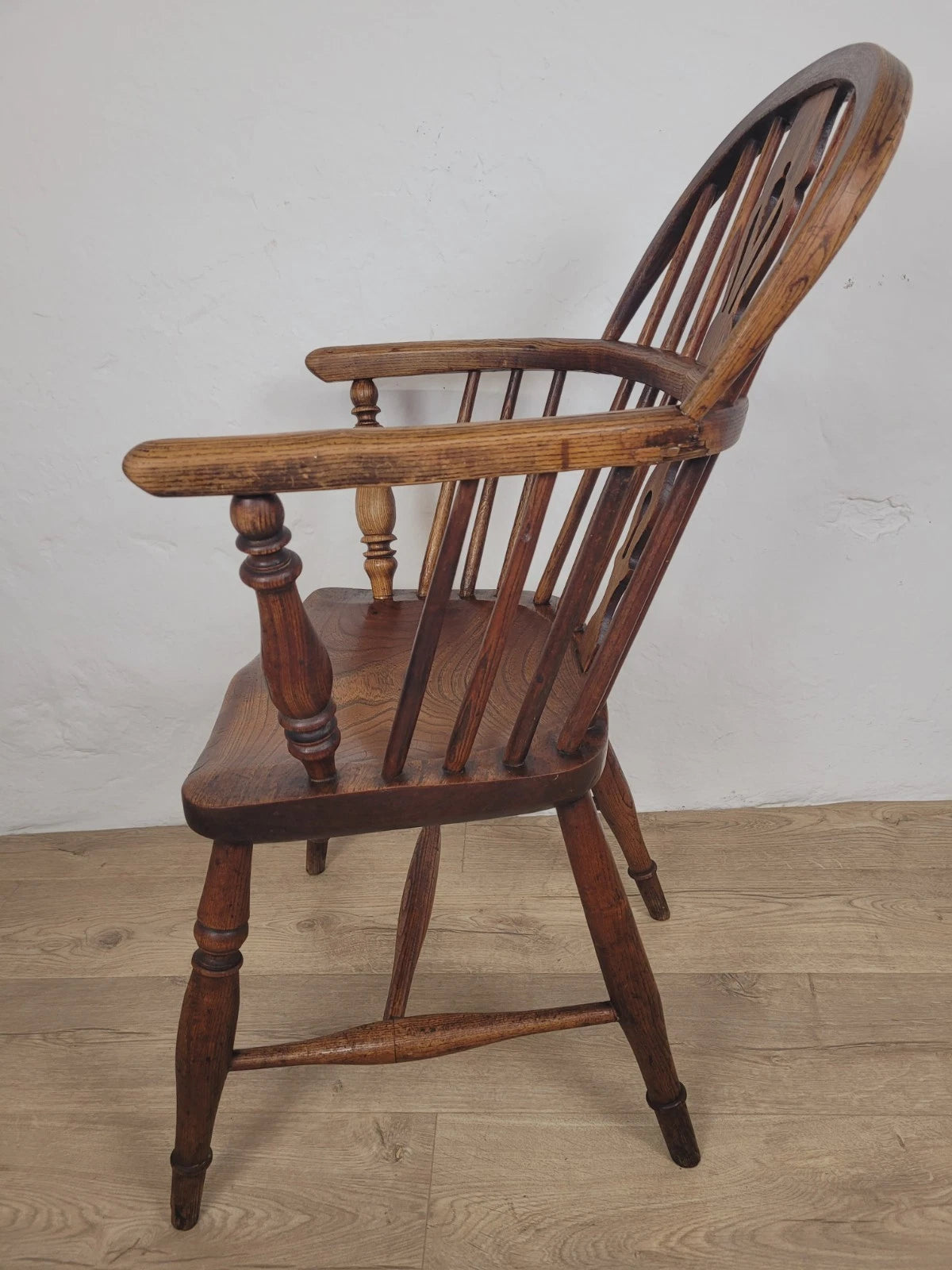 Windsor Armchair Low Back Ash & Elm Country 19thC Farmhouse Postage Available