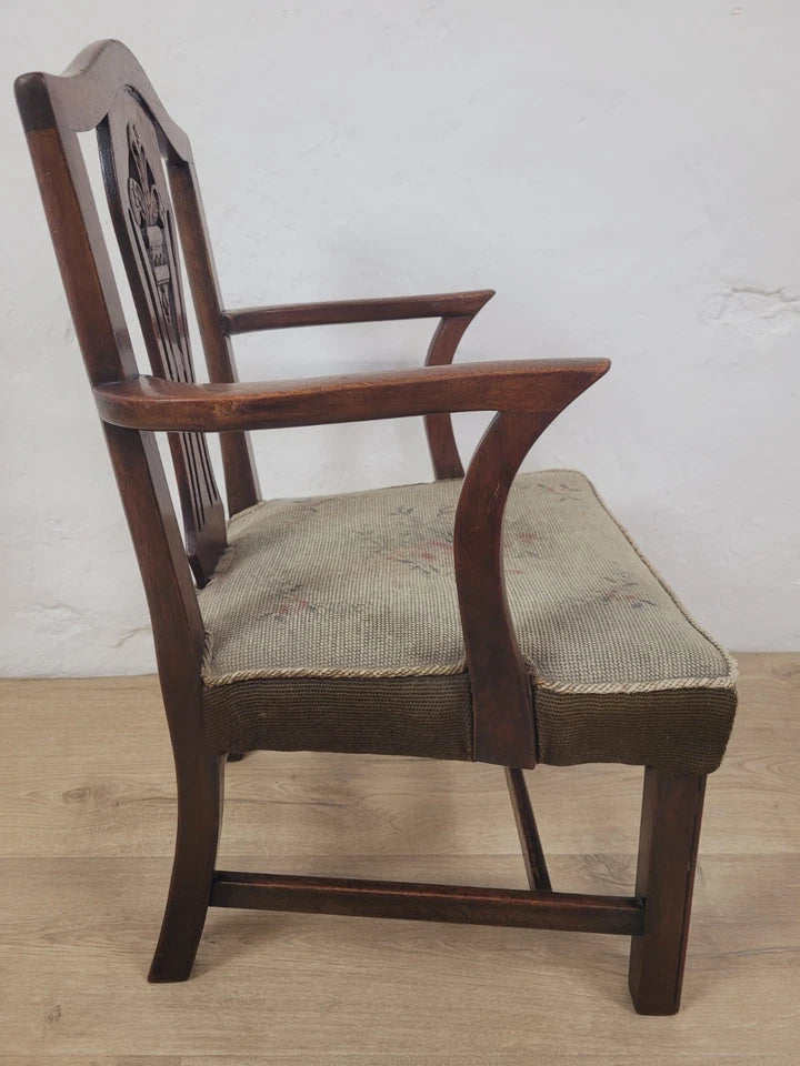 Child's Chair George III Hepplewhite Style Bedroom Carved Postage Available