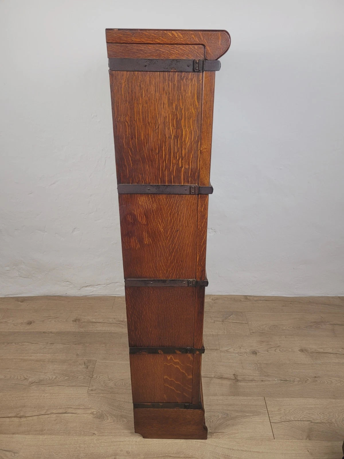 Globe Wernicke Bookcase Stackable Glass Doors Oak Antique Delivery Available