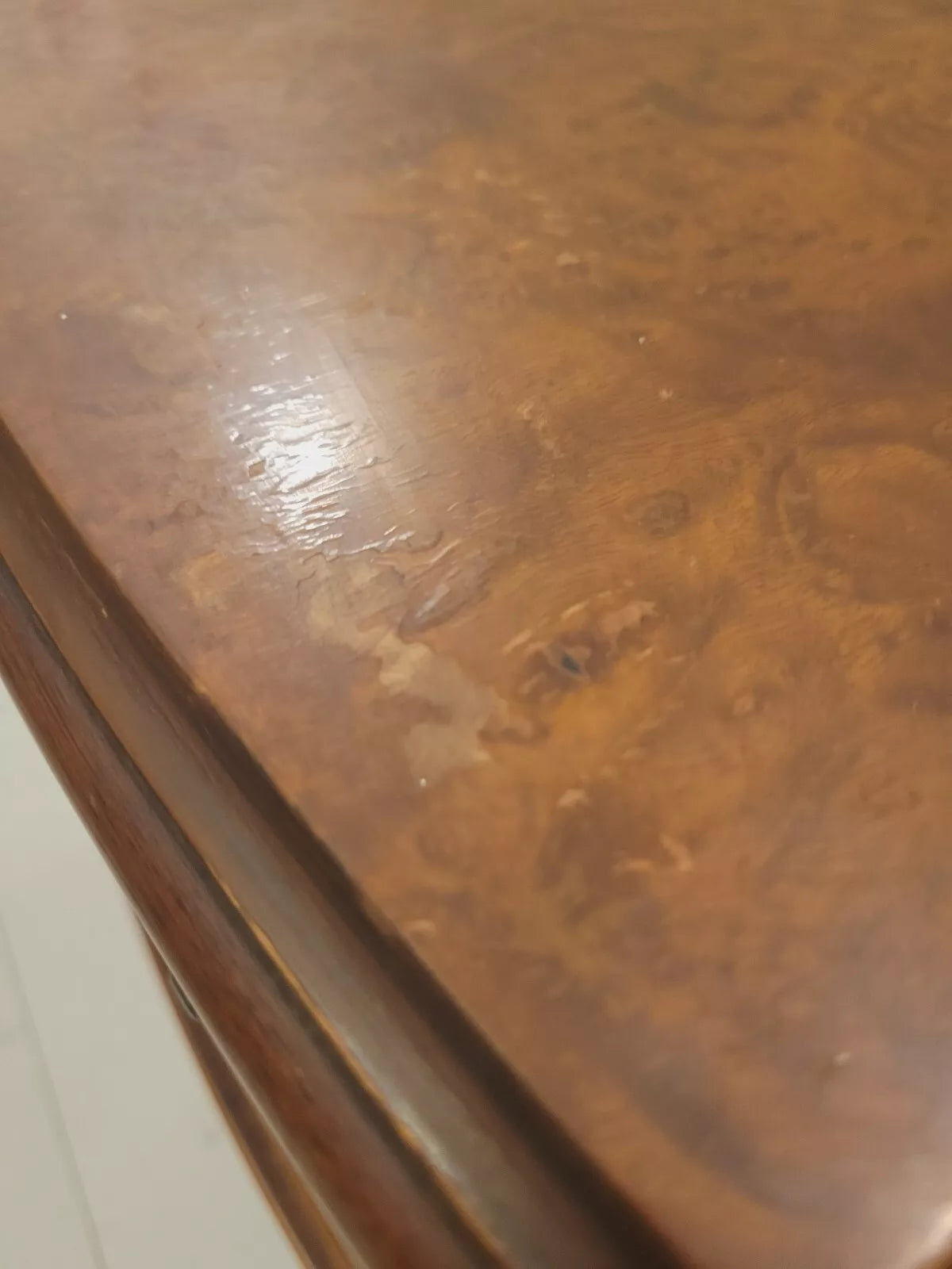 Walnut Chest Of Drawers Vintage Mid 20th Century Postage Available