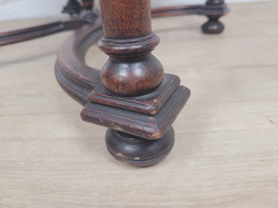 Walnut Hall Chair Carved High Back 17thC Style Vintage Delivery Available