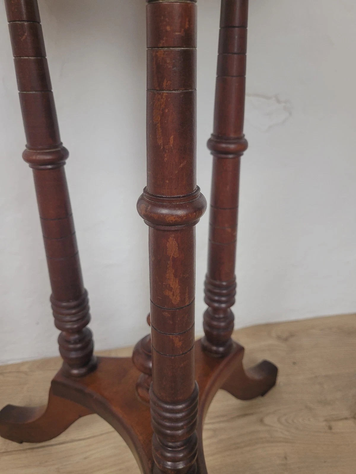 Victorian Octagonal Occasional Table Tripod English Mahogany Postage Available