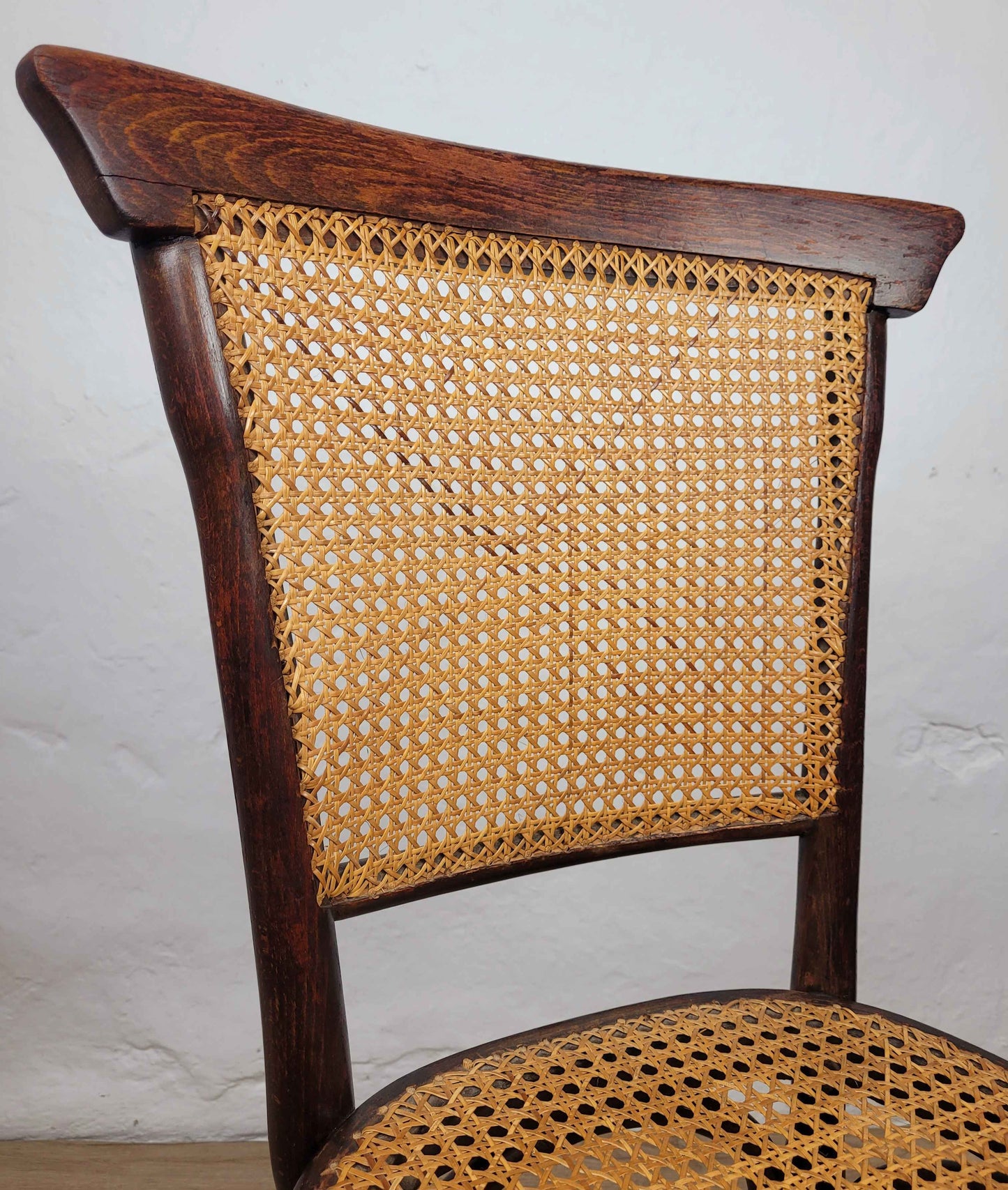 J&J Kohn Bentwood Chair Bistro Cane 20th Century Original ostage Available