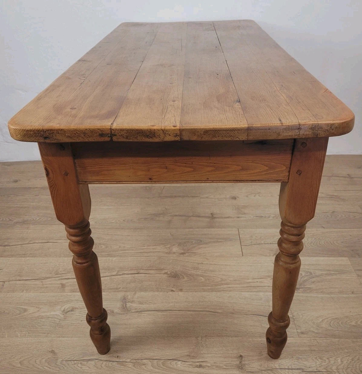 Victorian Kitchen Table Pine Porcelain Farmhouse Rustic 19thC Delivery Available