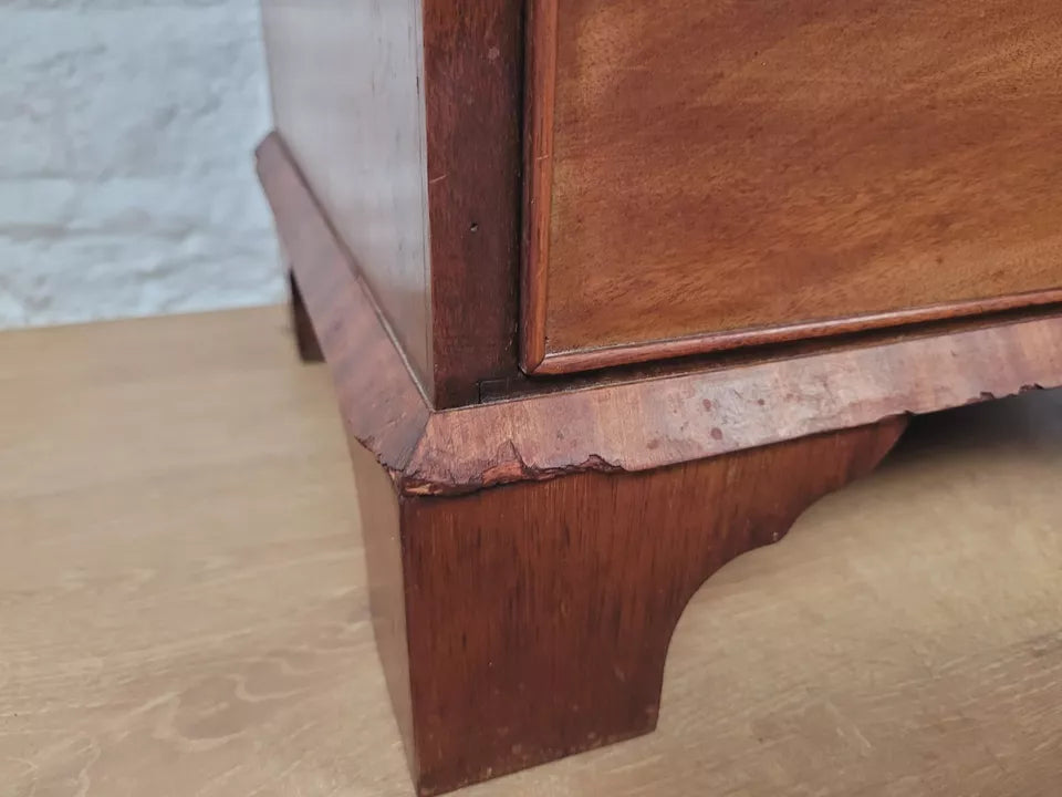 Regency Chest Of Drawers Brass Handles Mahogany Antique Postage Available