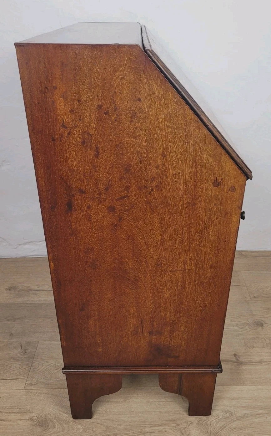 Edwardian Writing Bureau Desk Key & Lock Inlaid Antique 1910 Delivery Available