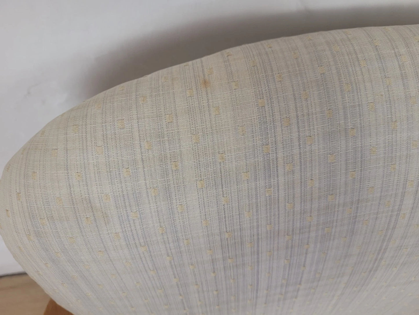Walnut Armchair Vintage 1940s Duck Egg Blue Cabriole Legs Postage Available