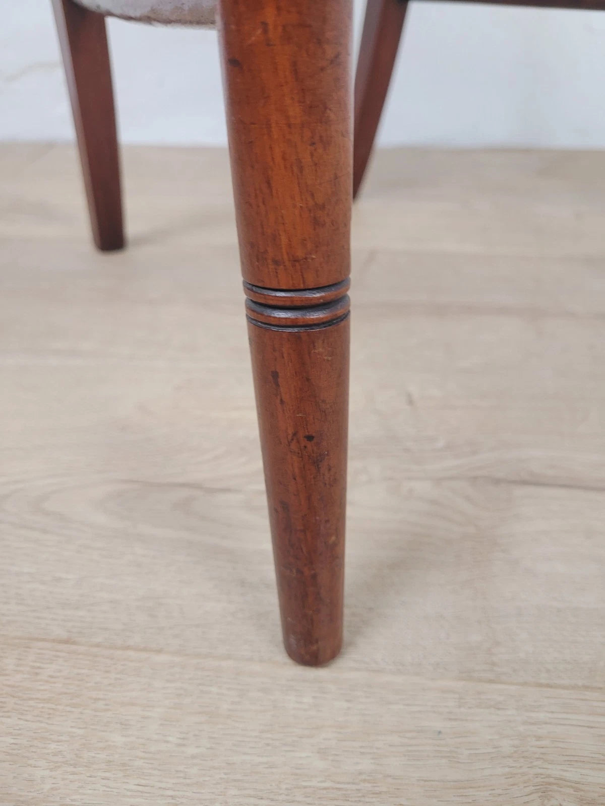Edwardian Bedroom Chair Spindle Back Floral Upholstery Antique Postage Available