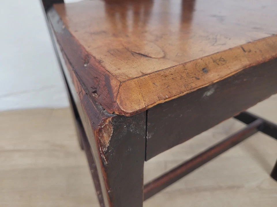 Country Side Chair Pierced Back Victorian 19th Century Antique Postage Available